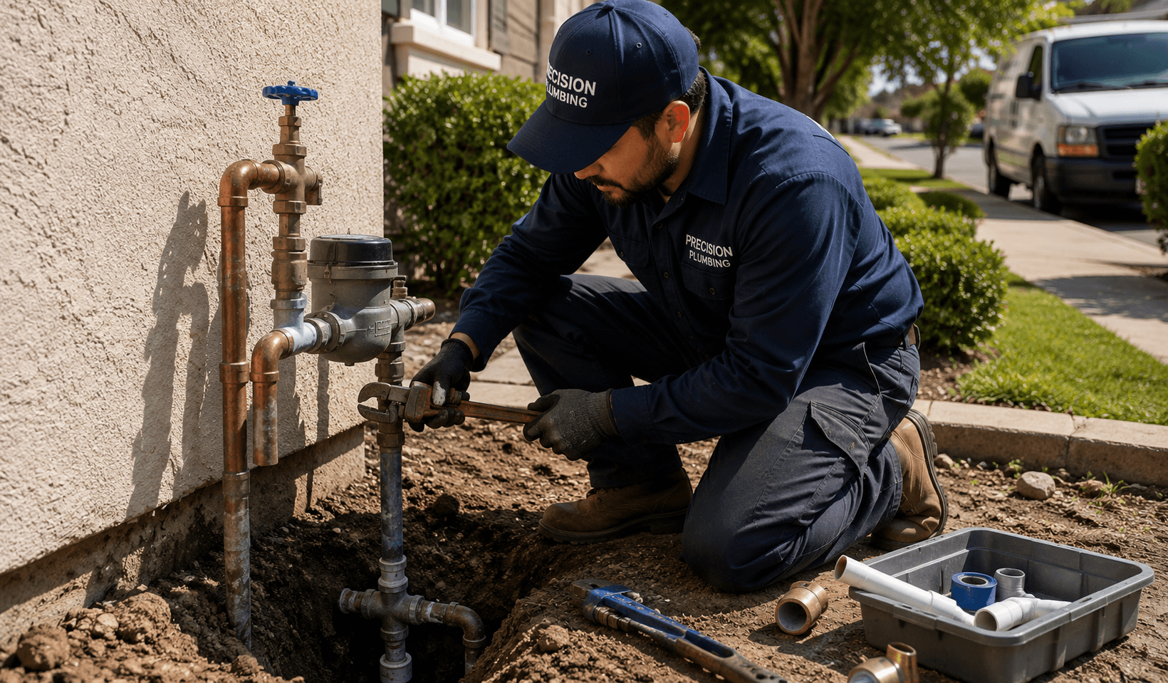 Water Line & Main Services service